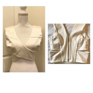 KIMORA LEE SIMMONS Reiko Crop Top, White
